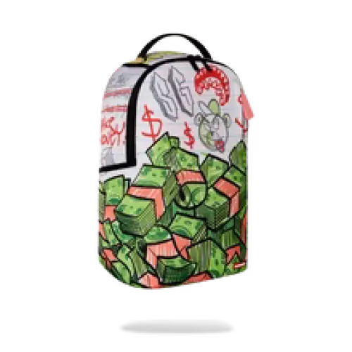 SPRAYGROUND SCRIBBLE MONEY DLXR BACKPACK - BAGS