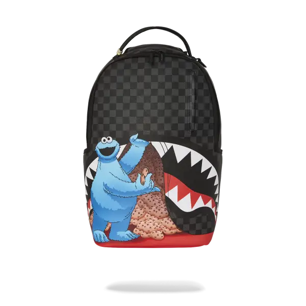 SPRAYGROUND SESAME STREET COOKIE MONSTER SNEAKING A BITE DLXSV BACKPACK - BAGS