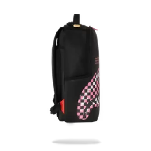 SPRAYGROUND SHARK CENTRAL BREAKUP CHECK SORBET GREY BACKPACK - BAGS