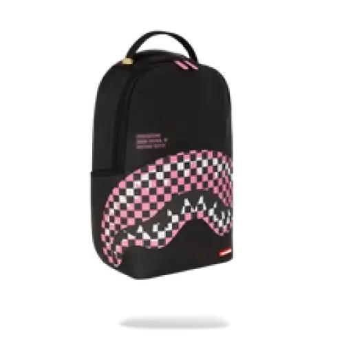 SPRAYGROUND SHARK CENTRAL BREAKUP CHECK SORBET GREY BACKPACK - BAGS