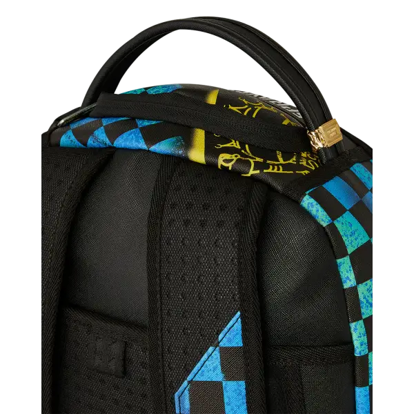 SPRAYGROUND SHARK CENTRAL STENCILS- BLACK DLXSV BACKPACK - BAGS