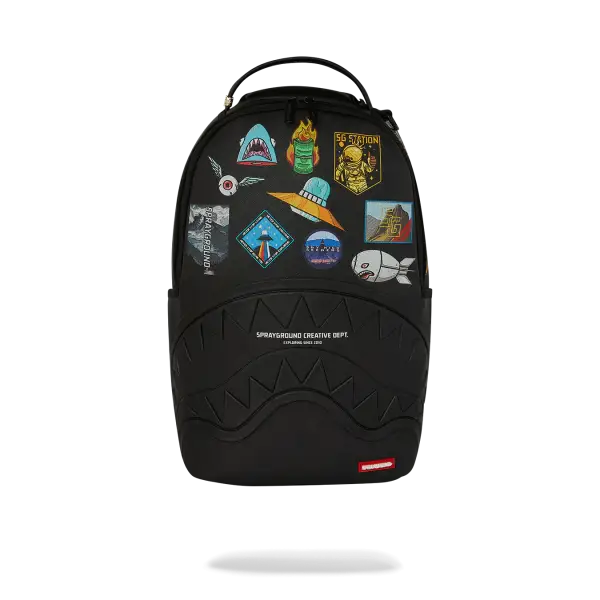 Sprayground Sharkmouth Embossed Patches DLXSV Backpack - BAGS