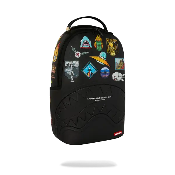 Sprayground Sharkmouth Embossed Patches DLXSV Backpack - BAGS