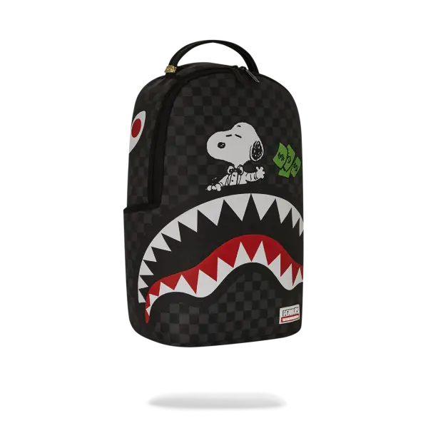 SPRAYGROUND SNOOPY TOP SHARK MONEY DLXSV BACKPACK - BAGS