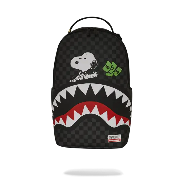 SPRAYGROUND SNOOPY TOP SHARK MONEY DLXSV BACKPACK - BAGS