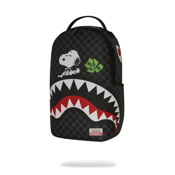 SPRAYGROUND SNOOPY TOP SHARK MONEY DLXSV BACKPACK - BAGS