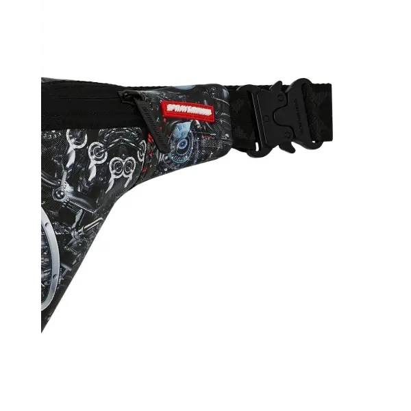 SPRAYGROUND SPLIT CYBERSHARK SAVVY CROSSBODY - BAGS