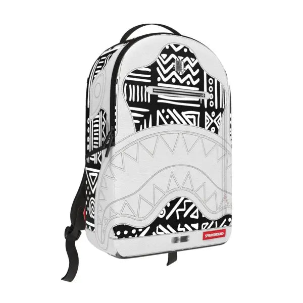 Sprayground unisex ai tribal b&w dlxsf backpack - BAGS