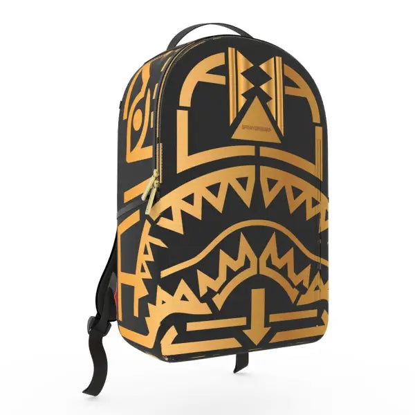 Sprayground unisex ai tribal gold dlxsv backpack - BAGS