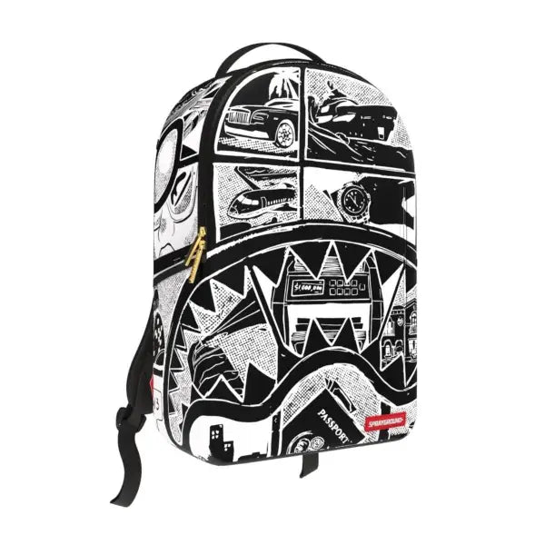 Sprayground unisex comic book inverted dlxsv backpack - BAGS