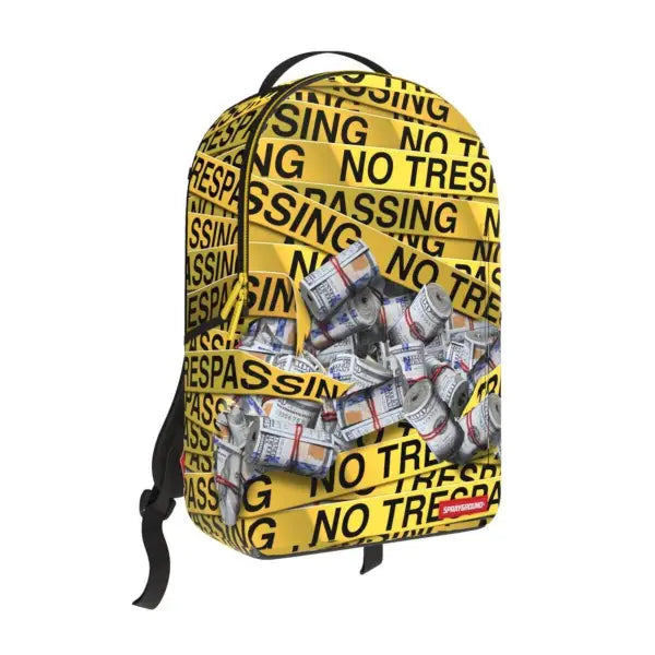 Sprayground unisex no trespassing money stashed dlxsr backpack - BAGS