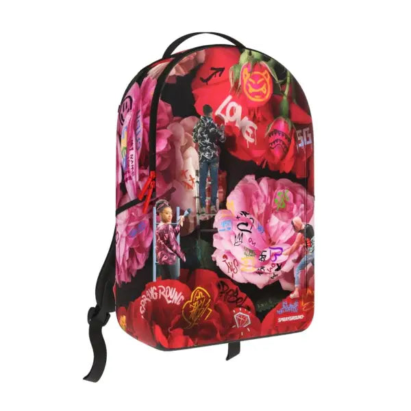 Sprayground unisex painted roses dlsxr backpack - BAGS