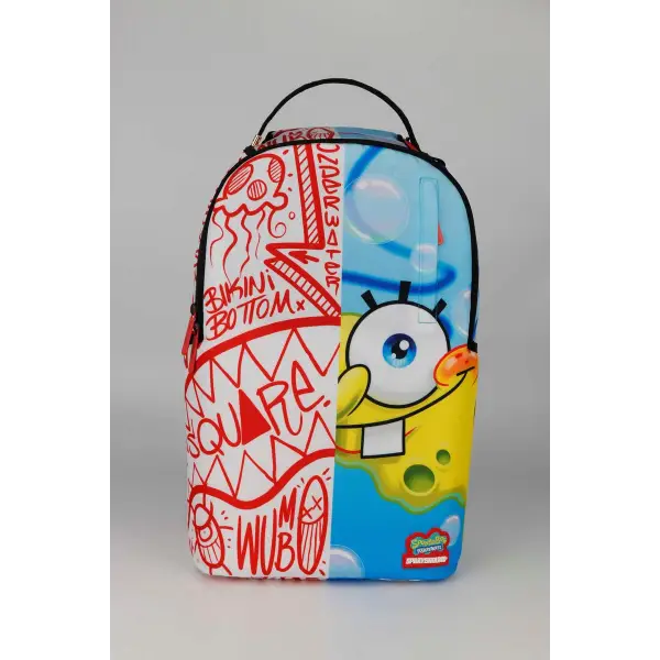 Sprayground unisex spongebob half sponge shark mouth dlxsr backpack - BAGS