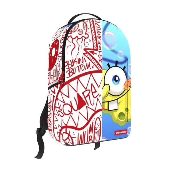 Sprayground unisex spongebob half sponge shark mouth dlxsr backpack - BAGS