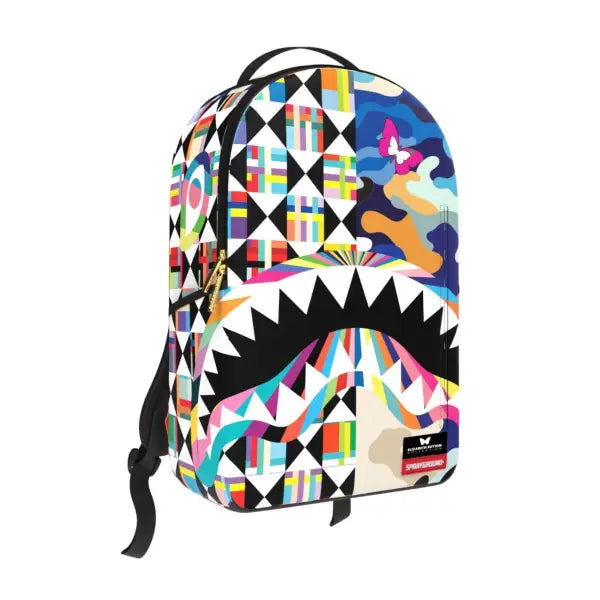 Sprayground unisex sutton pattern vortex dlxsv backpack - BAGS