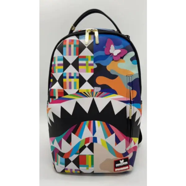 Sprayground unisex sutton pattern vortex dlxsv backpack - BAGS