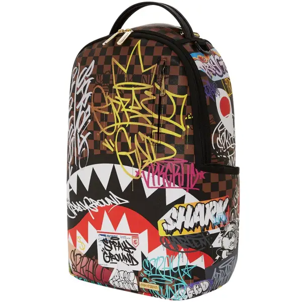 Sprayground unisex tagged up sharks in paris dlxsv backpack - BAGS