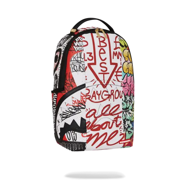 Sprayground unisex tri split graffiti dlxsv backpack - BAGS