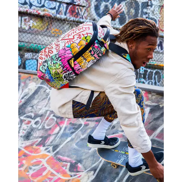 Sprayground unisex tri split graffiti dlxsv backpack - BAGS