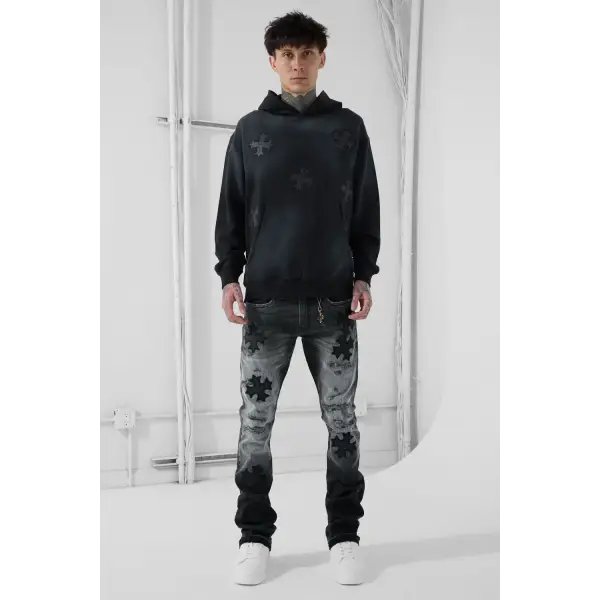 Syip forbidden fruit scythe patched hoodie - HOODIE