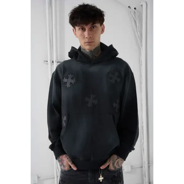 Syip forbidden fruit scythe patched hoodie - HOODIE