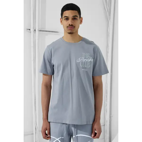 SYIP paradise club gatekeeper t-shirt - SMALL / DK.GRAY - T-SHIRT