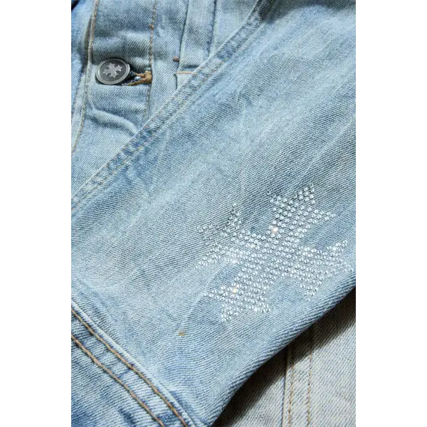 SYIP rhinestone denim jacket - JACKET