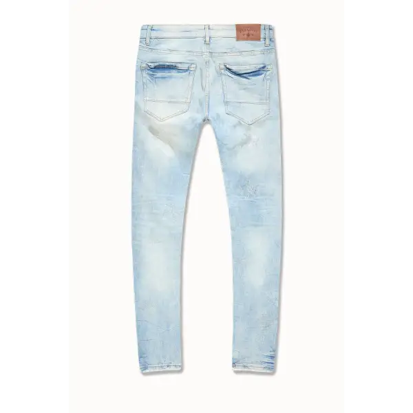SYIP sean fit rhinestone denim - DENIM