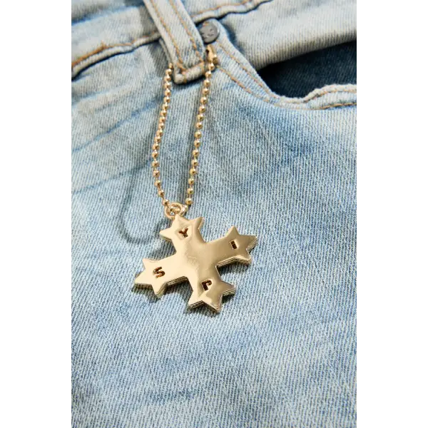 SYIP sean fit rhinestone denim - DENIM