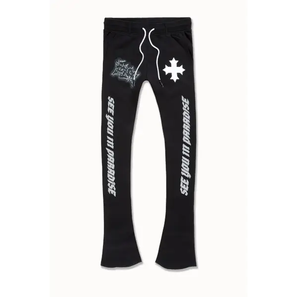 SYIP the reaper stacked sweatpant - SMALL / BLACK - SWEAT PANT