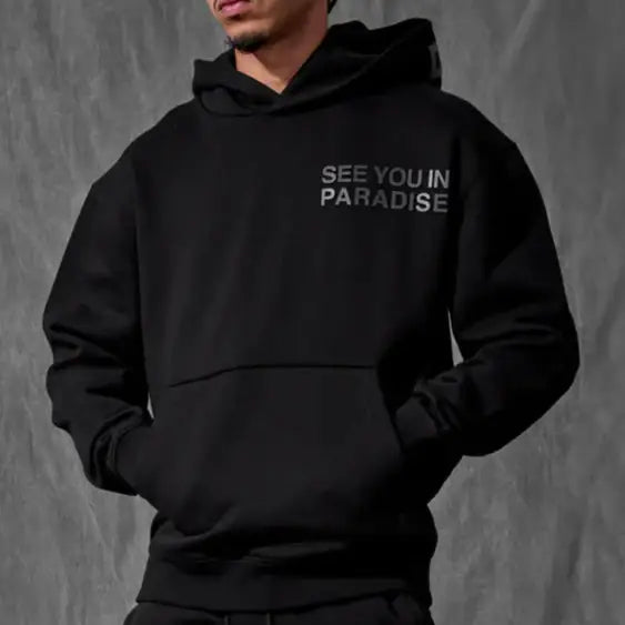 SYIP tonal hd logo hoodie - MEDIUM / BLACK - HOODIE
