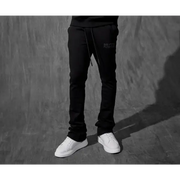 SYIP tonal stacked jogger - SMALL / BLACK - JOGGERS