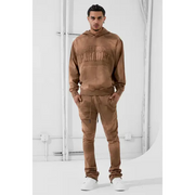 SYIP washed hoodie - MEDIUM / BROWN - HOODIE