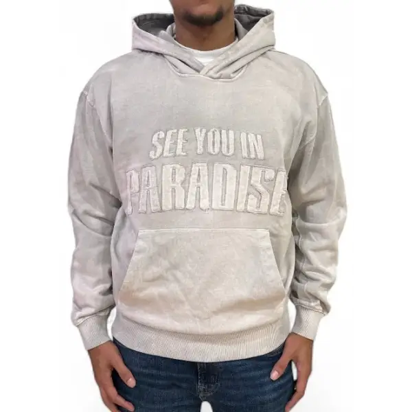 SYIP washed hoodie - MEDIUM / H.GRY - HOODIE