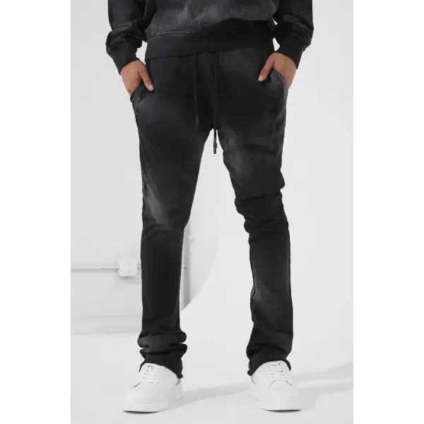 SYIP washed stacked sweatpant - MEDIUM / BLACK - SWEAT PANT