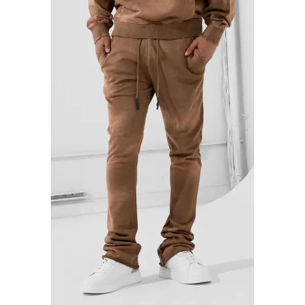 SYIP washed stacked sweatpant - MEDIUM / BROWN - SWEAT PANT