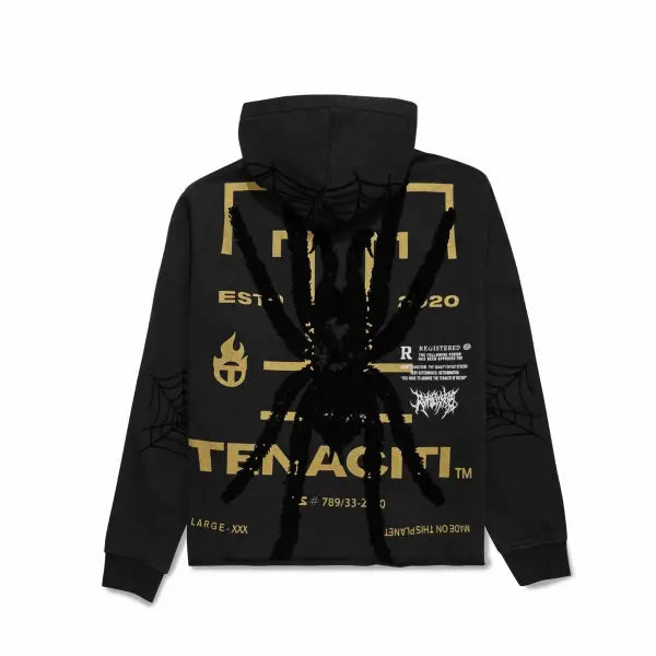 Teneciti spider print hoodie - HOODIE