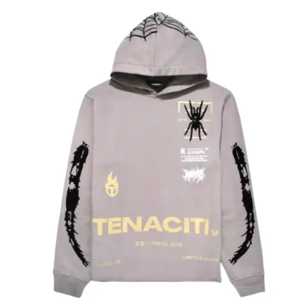 Teneciti spider print hoodie - HOODIE