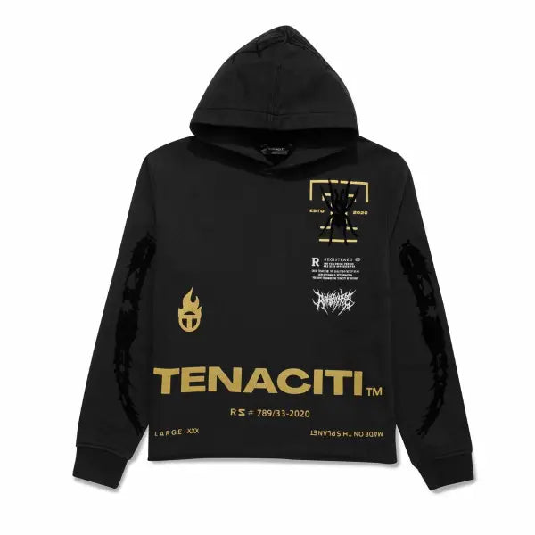 Teneciti spider print hoodie - HOODIE