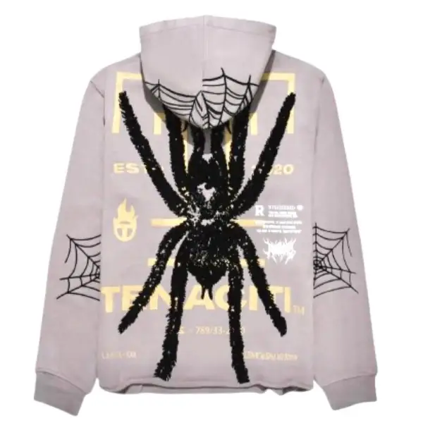 Teneciti spider print hoodie - HOODIE