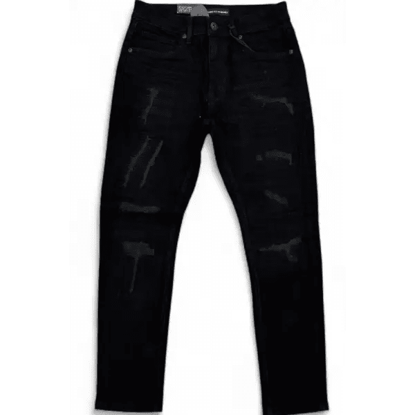 Thread Theory distressed denim jet black – Cityswagusa.com