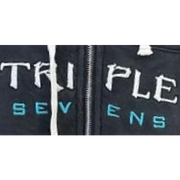 Triple 7 moto zip up hoodie - HOODIE