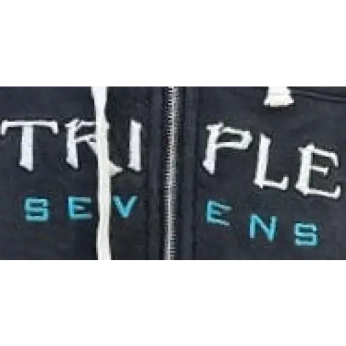 Triple 7 moto zip up hoodie - HOODIE