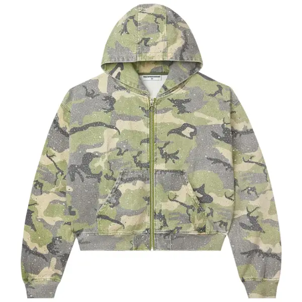 Vale forever crystal camo work jacket - XLARGE / CAMO - HOODIE