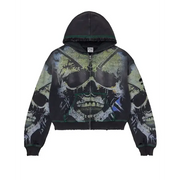 Vale forever gravedigger zip up - LARGE / BLACK - HOODIE