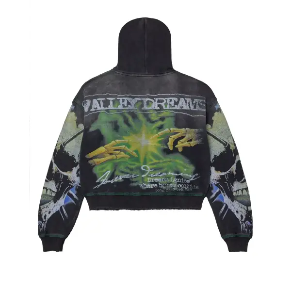 Vale forever gravedigger zip up - LARGE / BLACK - HOODIE