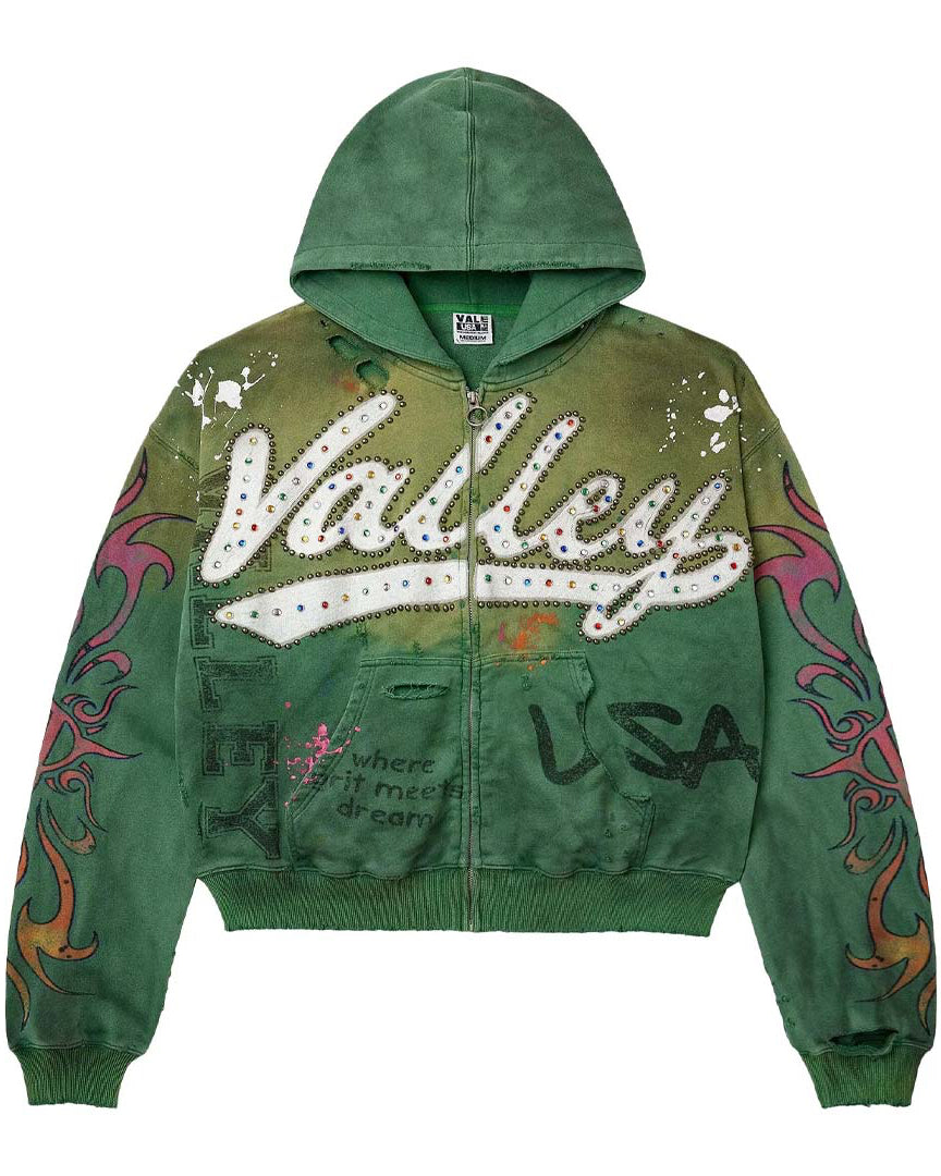 Vale forever inferno zip up hoodie by VALE FOREVER