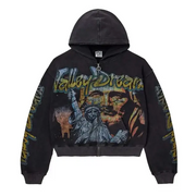 Vale forever lady liberty zip up hoodie - SMALL / BLACK - HOODIE