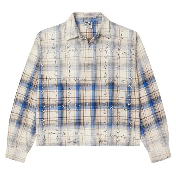 Vale forever little gems flannel button up shirt - SHIRT L/S