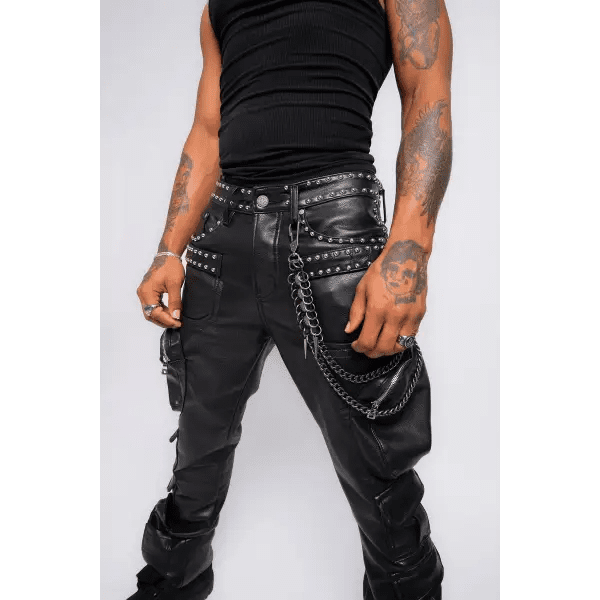 Vero Santi paladin skinny PU pants by TODAYS TREND